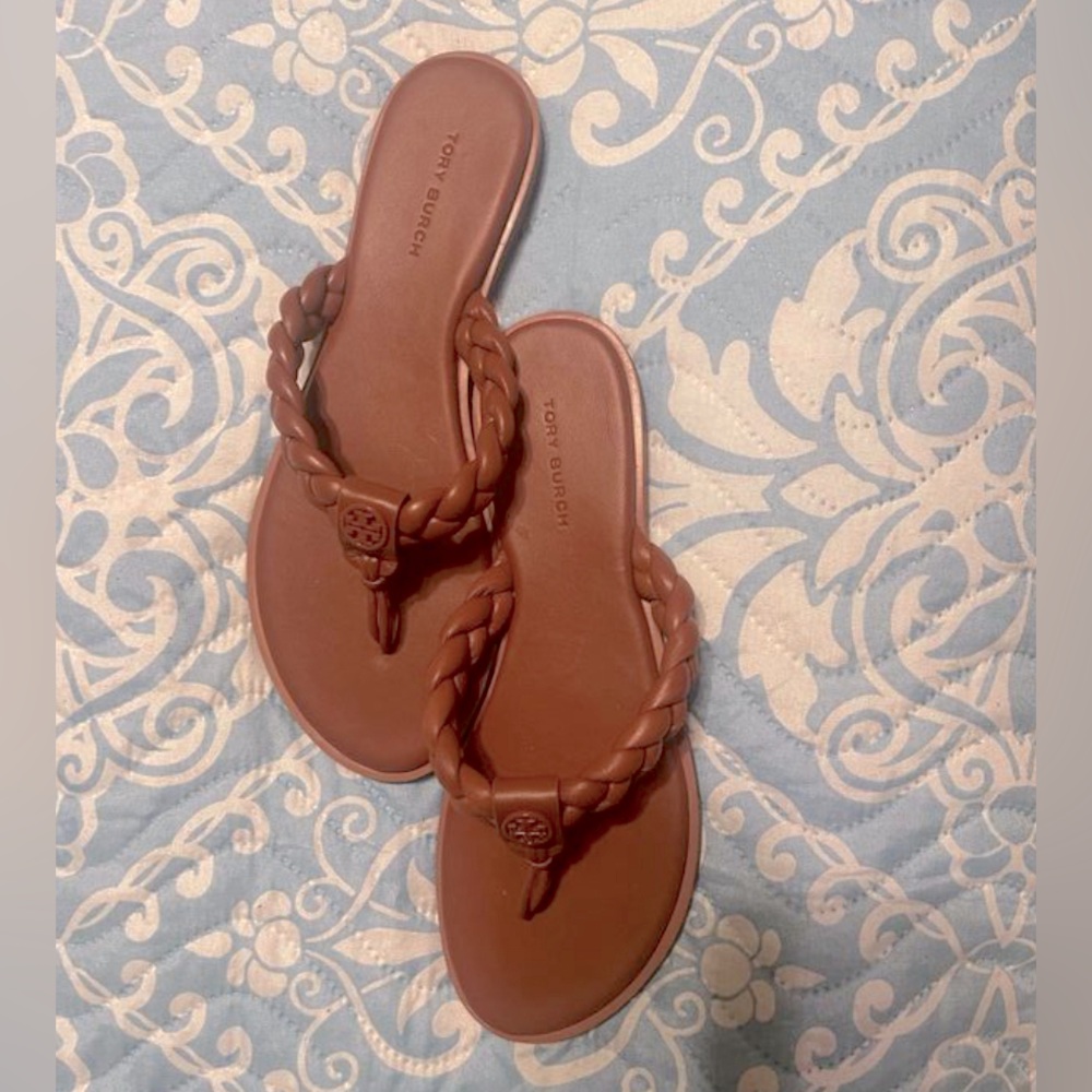 Tory Burch, thong, braided sandals